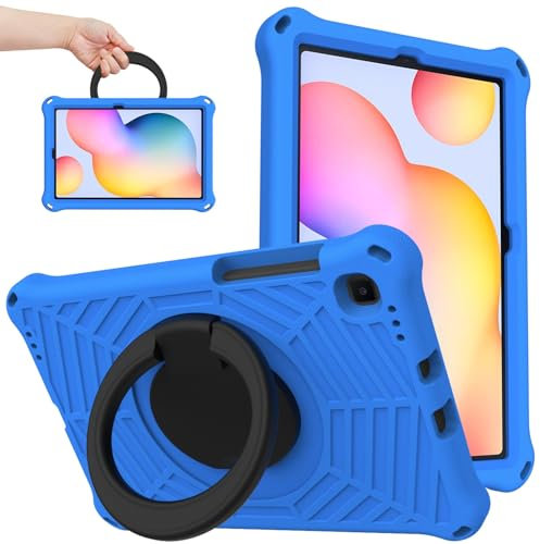 Compatibile con Samsung Galaxy Tab S6 Lite 10,4 2024/2022/2020 (SM-P620/P610/P615), custodia protettiva leggera antiurto per bambini (blu)