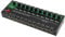 NIZUUONE Stereo -Line -Mixer 10 Kanal Soundprozessor Independent Lautstärkeregler Niedriggeräuschungsmixer für den Aufnahmestudio Metal (EU-Stecker)