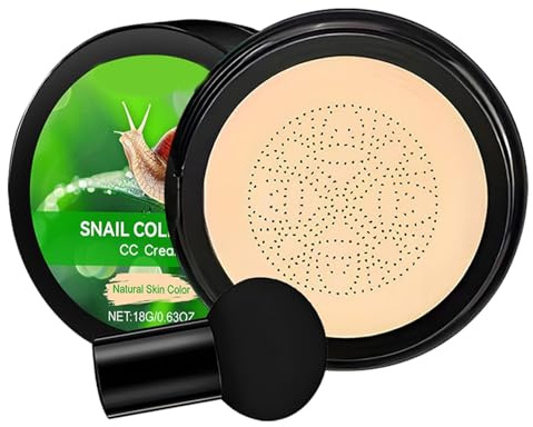 Full Coverage Foundation | Mild Moisturizing Concealer | Lightweight Moisture Cushion CC Cream For Dry Oily Sensitive Skin For Daily Touchup