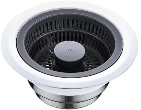 Toddmomy Colador Fregadero Cocina de Acero Inoxidable Filtro Drenaje Pequeño Protector Rejilla Antiobstrucción Fácil Limpieza Compatible Mayoría de Fregaderos Domésticos