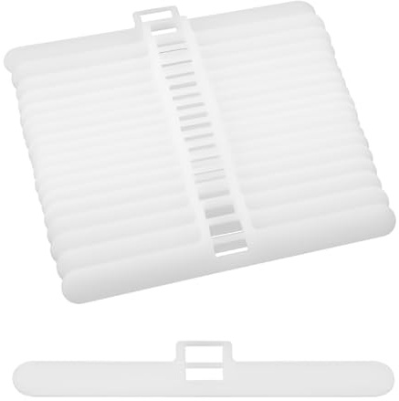 Hopzab Vertical Blinds Double Hole PVC Hanger Spare Parts for Top Hangers Bottom Weights and Bottom Chain Vertical Blind Replacement Slats Repair Accessories, 89mm (20 PCS)
