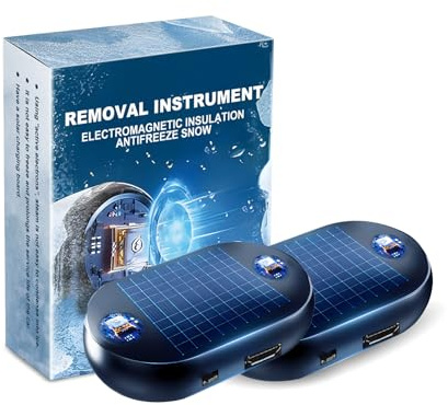 Instrumento Anticongelante Para Quitar La Nieve, Dispositivo Electromagnético Portátil Para Quitar La Nieve Del Coche, Instrumento Portátil De Interferencia Molecular Para Raspar El Hielo (2pcs)