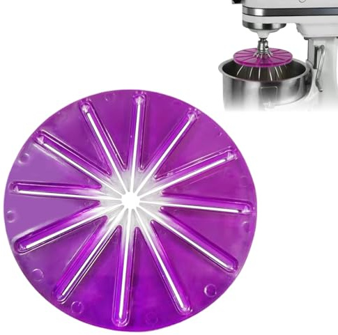 YAYNO Spritzschutz Für 6-Draht-Schneebesen Ausgießschutz Für KitchenAids Wiederverwendbare Standmixer-Aufsätze Rührschüssel-Wischeraufsatz Zubehör Für Handmixer, Einfache Reinigung