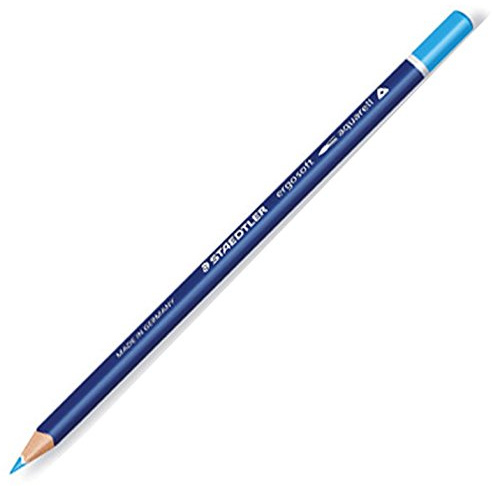 Aquarellfarbstift blau
