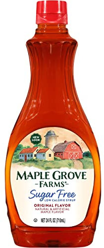 Maple Grove Farms, Sugar Free Maple Flavoured Syrup - Guilt Free Waffle Syrup - Great On Pancakes, 710ml
