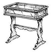 Woodcraft Project Paper Plan To Build Collector's Display Table - Material Not Included