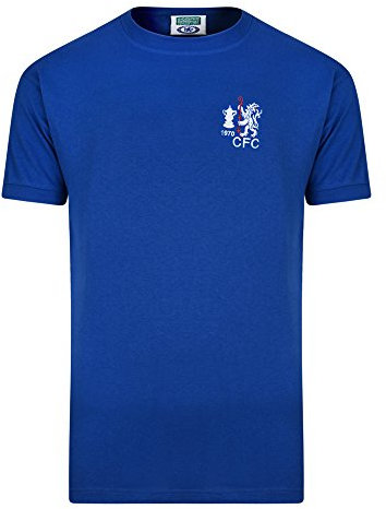 Score Draw Official Retro Chelsea 1970 FA Cup Winners Men's Football Shirt - Royal, Large