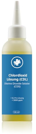 vitalundfitmit100 Chlordioxid Lösung 0,3% 100 ml – 3000 ppm, CDL CDs, HDPE Tropfer