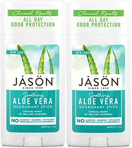 (2 Pack) - Jason Bodycare - Aloe Vera Deodorant Stick | 75g | 2 PACK BUNDLE