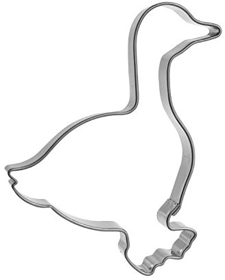 Famous Design Ausstechform Gans, Edelstahl, Silber, 6.2 x 6.8 x 1.5 cm