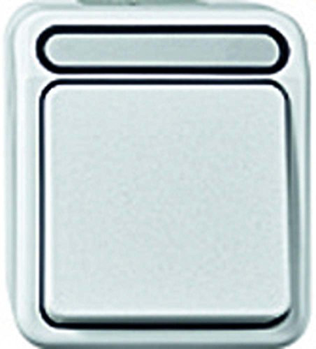 Schneider Electric Merten Serienschalter, 1-fach, Aufputz, 1-polig, IPP44, Aquastar, polarweiss, Artikelnummer MEG3115-8019