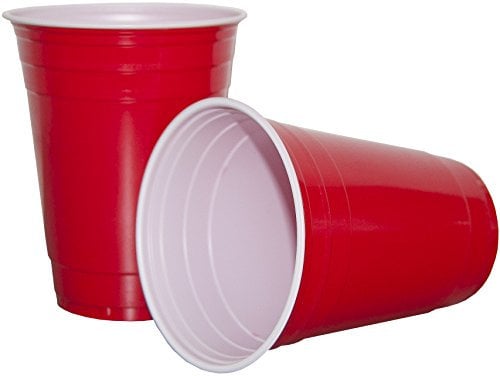 Heku 30478-01 50 Vasos Red Cup, Rojo, 100 Trendige