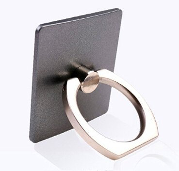 Hivel Universal Ring Holder 360 Grados Rotaria Metal Anillos Grip Movil Soporte Hebilla de Soporte para Todos los Telefonos Moviles,iPhones y Tablets y iPads - Negro