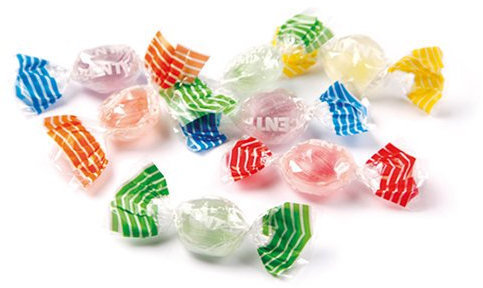 Caramelle alla Stevia Misto Frutta Senza Zucchero g 500 - Dolci grazie all'estratto di Stevia, ai gusti: fragola, arancia, limone, ribes e mela verde