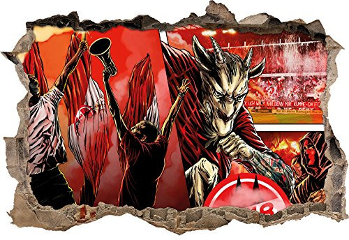 Ultras Köln 1948, 3D Wandsticker Format: 92x62cm, Wanddekoration