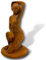aubaho Gartenskulptur Frau Akt Erotik Eisen Garten Rost Eisenfigur Skulptur Antik-Stil