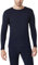 LAPASA Herren 100% Merinowolle Leicht Thermounterwäsche Thermooberteil Funktionsunterwäsche M29 Warm (L, Navy)
