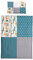 ULLENBOOM Kinderbettwäsche 100x135 cm - 100% OEKO-TEX Baumwolle - Waldtiere Petrol - Kinder Bettwäsche Set aus Kissenbezug (40x60 cm) und Deckenbezug (100x135 cm), Als Baby Bettwäsche geeignet