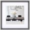 walther design ES330D Steel Style Kunststoff-Bilderrahmen 30x30 cm, stahl