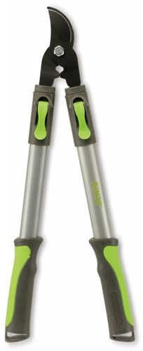 Kinzo Ausziehbare Baumschere 51-78CM - Astschere - 25MM Schnittdicke - Antihaftbeschichtung - 3.5 x 51CM - Stahl - Grün/Grau