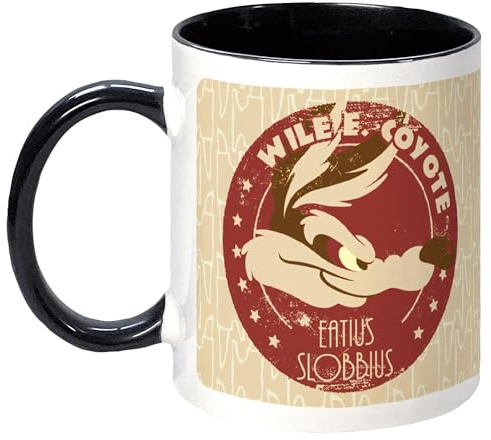 Kapow Gifts Wile E Coyote Road Runner Mug. Looney Tunes Cartoon Retro Kitchen Novelty Gift Idea for him