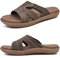KuaiLu Claquette Femme Orthopédique Mode Legere Soutien Plantaire Sandales Reglables Confort Yoga Plage Piscine Douche Mules Marron 41