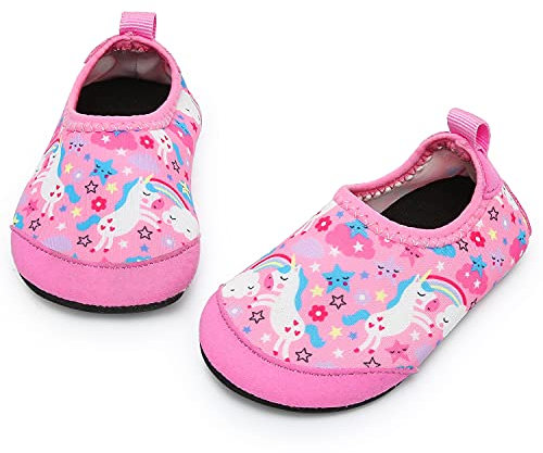 Yorgou Scarpe da Acqua Bambini Antiscivolo Scarpe da Immersione Rapida Asciugatura Scarpe da Immersione da Spiaggia Ragazze Ragazzi