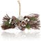com-four® Weihnachtsgesteck - Zapfen, Zweige und glitzernde Beeren als dekorativer Wandschmuck - handgemachtes Blumenarrangement als Winter-Hängedekoration für Fenster und Tür (1 Stück - Gesteck)