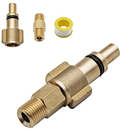 Fai Top Pressure Washer Male Thread Adapter and 1/4 Foam Cannon Adapter Snow Foam Lance Soap Bottle Adaptor Compatible with LAVOR