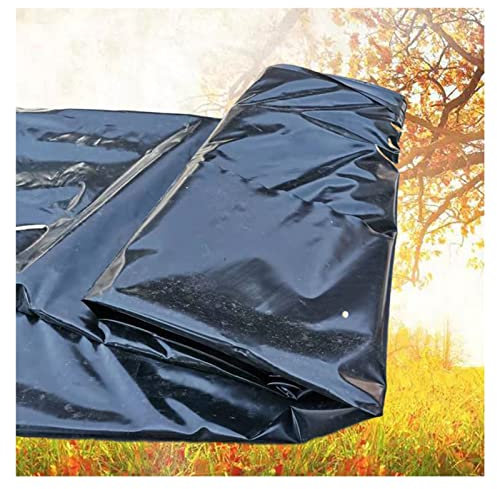 AFGZQ Telo Impermeabile for Laghetto Pesci All'aperto Telo Impermeabile Piscina Tela di Copertura for Laghetto Giardino Esterni, Personalizzabile (Color : Black, Size : 3x4m/9.8x13.1ft)