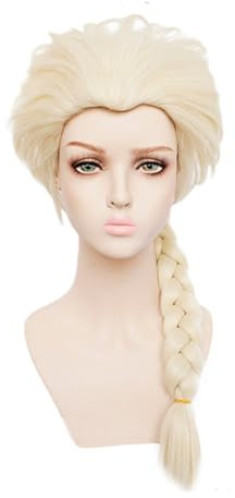 COSPLAZA Lange Blonde Cosplay Perücken für Frauen Prinzessin Königin Perücken Frauen Halloween Kostüm Party