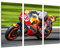 DKORARTE Modernes Bild, Moto GP 93, Repsol Marquez, Motorradkurve, Honda RC213V, 97 x 62 cm, Ref. 27382