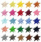 50 Pcs Stars Iron-On Appliques, Embroidered Patches, Mini Self-Adhesive Patches, DIY Accessories for T-Shirts, Jeans, Skirts, Hats, Clothes