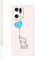 KARTXITAI Funda Case Compatible con OPPO Find X5 Carcasa con Protección de Cámara,Suave TPU Dibujos Aesthetic,Mate Cubierta Movil Elefante,Globo,Amor Protector Cover-Blanco