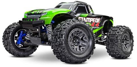 TRAXXAS Stampede 4x4 BL-2s RTR 67154-4 Grün - Monstertruck - 4x4-Monstertruck-Offroad-Fahrzeug - Für Erwachsene und Jugendliche