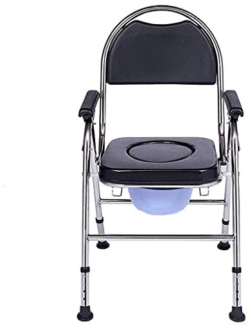 Gehhilfen für Senioren, Nachtkommoden, Nachtkommodenstuhl mit abnehmbarem, gepolstertem Sitz, Badezimmerstuhl, Duschstuhl, Behindertengerechter Toilettensitz für ältere Menschen, Gehhilfe, langlebige