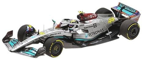 Minichamps 417220544 - Mercede. A-M-G W13 Lewis Hamilton Miami GP 2022 - maßstab 1/43 - Modellauto