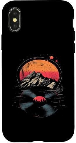 iPhone X/XS Vinyl Record Mountains Nature Case