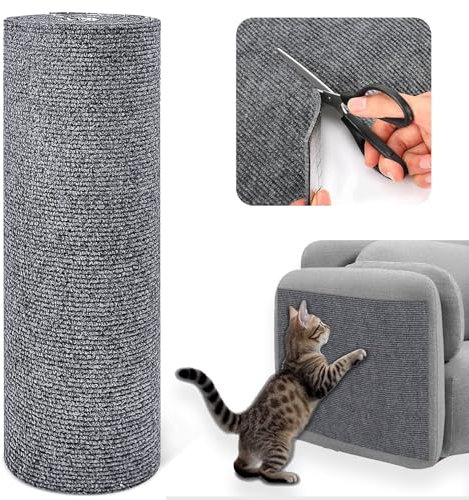 Climbing Cat Scratcher, DIY Alfombra de Pared para Gato, Tapete rascador para Gatos Tapete Autoadhesivo para rascar Gatos, Alfombra Rascador para Gatos Proteger Alfombras y Sofás