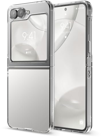 elago Hybrid Clear Hülle Kompatibel mit Samsung Galaxy Z Flip 6, 7 FE Hülle - Präzise Kameraausschnitte, Schlankes und Leichtes Design, Schutzabdeckung, Premium Transparent-PC, Stoßfester Bumper