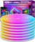 AILBTON 36m Led Neon Rope Lights,Flexible Led Rope Lights,Control with App/Remote,Multiple Modes,IP65 Outdoor RGB Neon Waterproof,Music Sync Gaming Strip Lighting for Bedroom Indoor