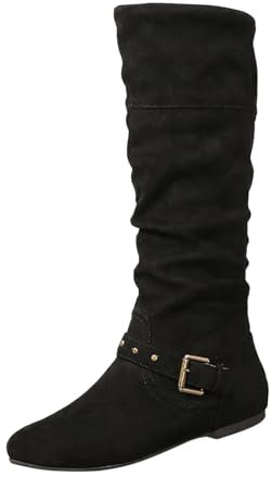 Stivali Pesca Stivaletti Donna Pelle Stivaletto Nero Donna con Tacco Basso Stivali da Donna Alti sopra al Ginocchio di Pelle Stivaletti Donna Tacco Basso Stivali Donna Tacco 15 cm Stivali
