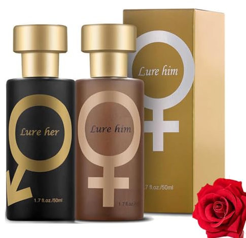 Lure Her Parfüm Herren Pheromon-Parfumm Spray, Golden Lure Pheromone Perfume, Lang anhaltende Pheromone Parfüm, Die Geheimwaffe für Unwiderstehliche Anziehungskraft (Männer+Frauen)