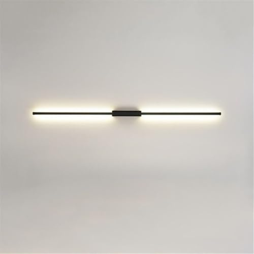 Wandleuchte Innen Wandlampe Moderne schwarze Streifen-Wandlampe, Minimalismus, lange Streifen-Wandleuchte, LED, dimmbare Wandleuchte, Acrylschirm, Wohnzimmer-Wandbeleuchtung for Flur, Treppenhaus, Kor