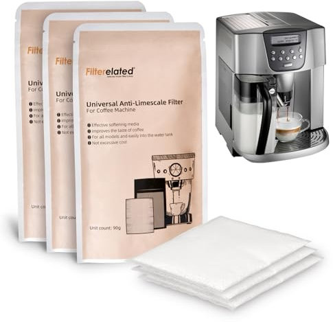 Softballs Anti-Limescale Filter Bag for Coffee Maker Water Filters Descaling Water Softener Balls Prevent The Formation of Limestone Water 90g per Pack (3)