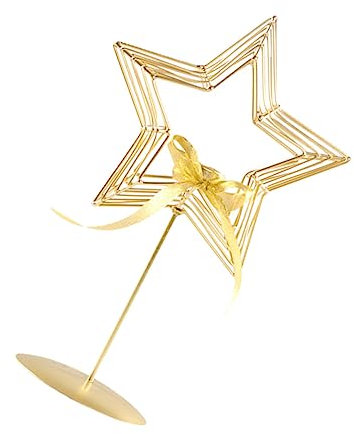 Zerodeko Kerzenhalter-Set Aus Metall – Kerzenhalter- Im Sterndesign 5-zackiger Stern Wohndekor Für Das Wohnzimmer