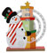 Zuasdvnk Weihnachts-Countdown-Schild, Weihnachtsmann-Countdown-Kalender, Dekoration, manuell drehbarer Kalender, Weihnachtsmann-Glocke, Schreibtisch-Block-Kalender für Zuhause,