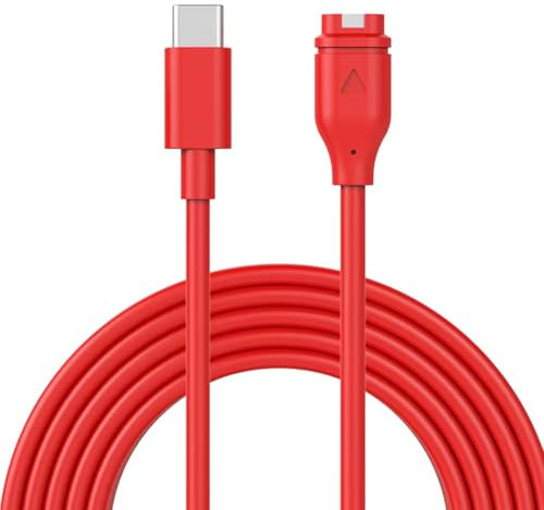 QEINZOY USB C Cavo Caricatore Compatibile per Garmin Forerunner 165 55 45 955 245 255 255S 265 265S, Instinct 2 2S 2X, Fenix 5 5X 6 6X 7 7X Pro Solar, Approach S12, Venu 2 Plus 2S Sq,epix Pro Gen 2