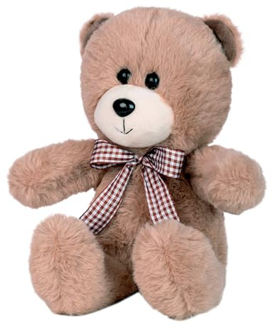 FANCY Peluche Petit Ours Brun 21 сm, Nounours pour Enfants et Adultes, Ours Brun Peluche pour Bébé 0+ - Cadeau Naissance Fille et Garçon - Doudou Nounours.