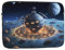 YYHHAOFA Space Journey Pattern Portable Laptop Sleeve Case 17 inch for Shockproof Protection and Travel Convenience